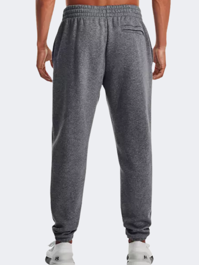 Under Armour Essential  Men Lifestyle Pant Grey Heather/White