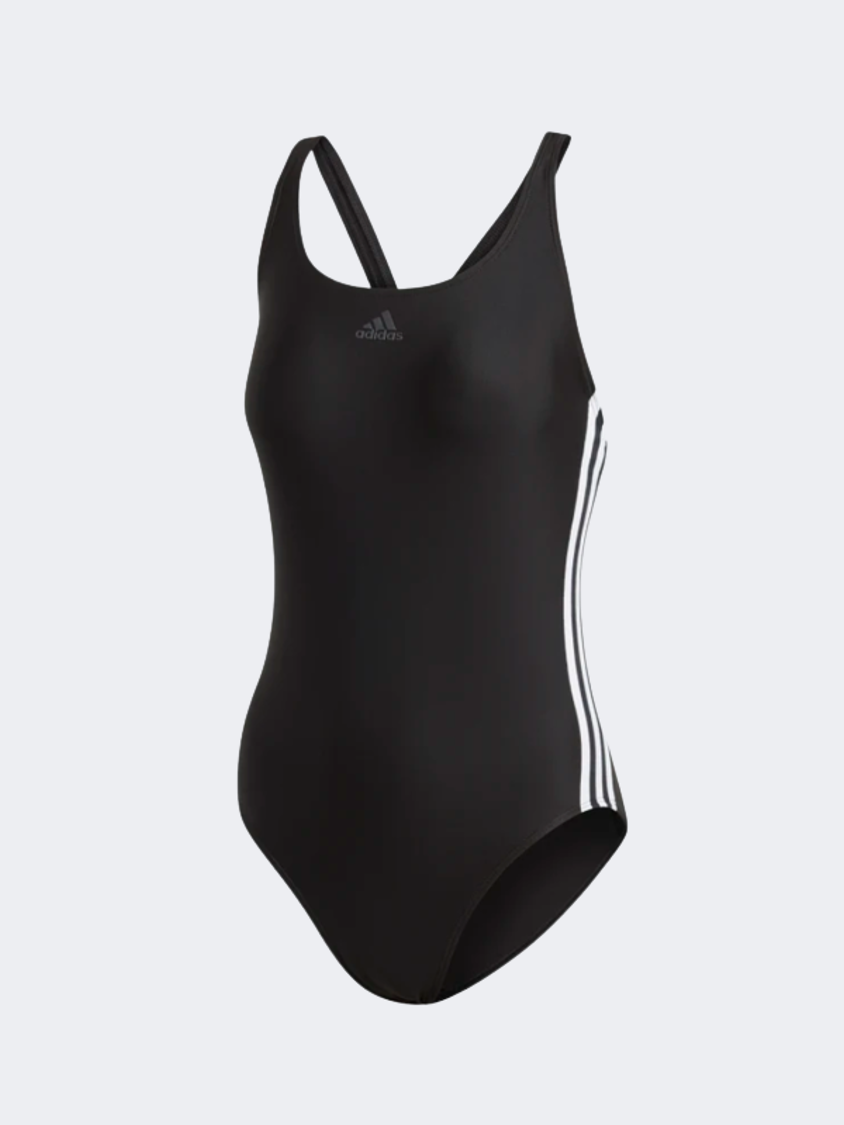 Adidas Athly V 3-Stripes Women Swim Monokini Black/White