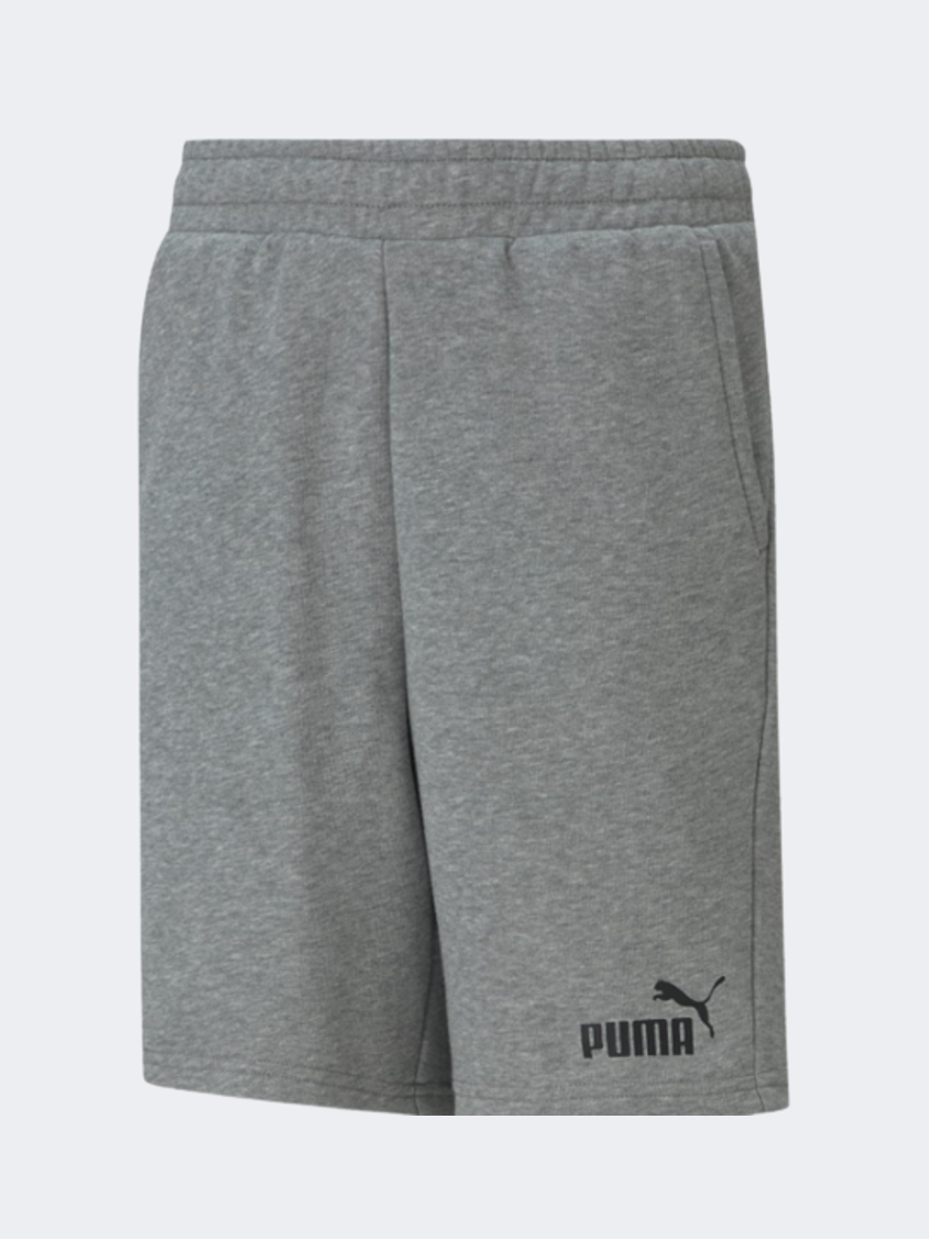 Puma Essentials Youth Boys Lifestyle Short Grey Heather
