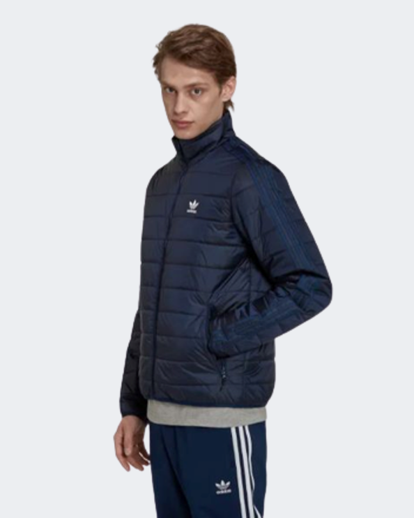 Adidas originals logo padded jacket 2024 in navy