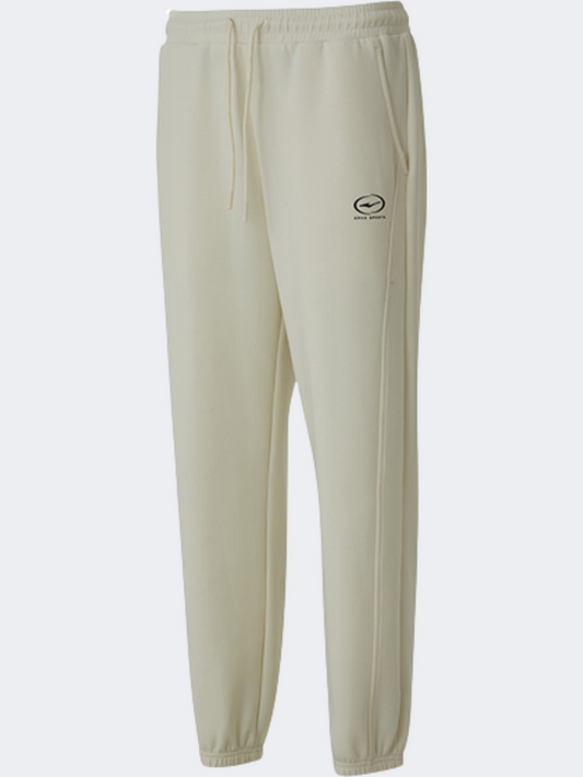 Erke Knitted Cropped Women Lifestyle Pant White