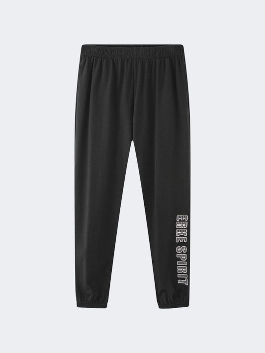 Erke Knitted Women Lifestyle Pant Black
