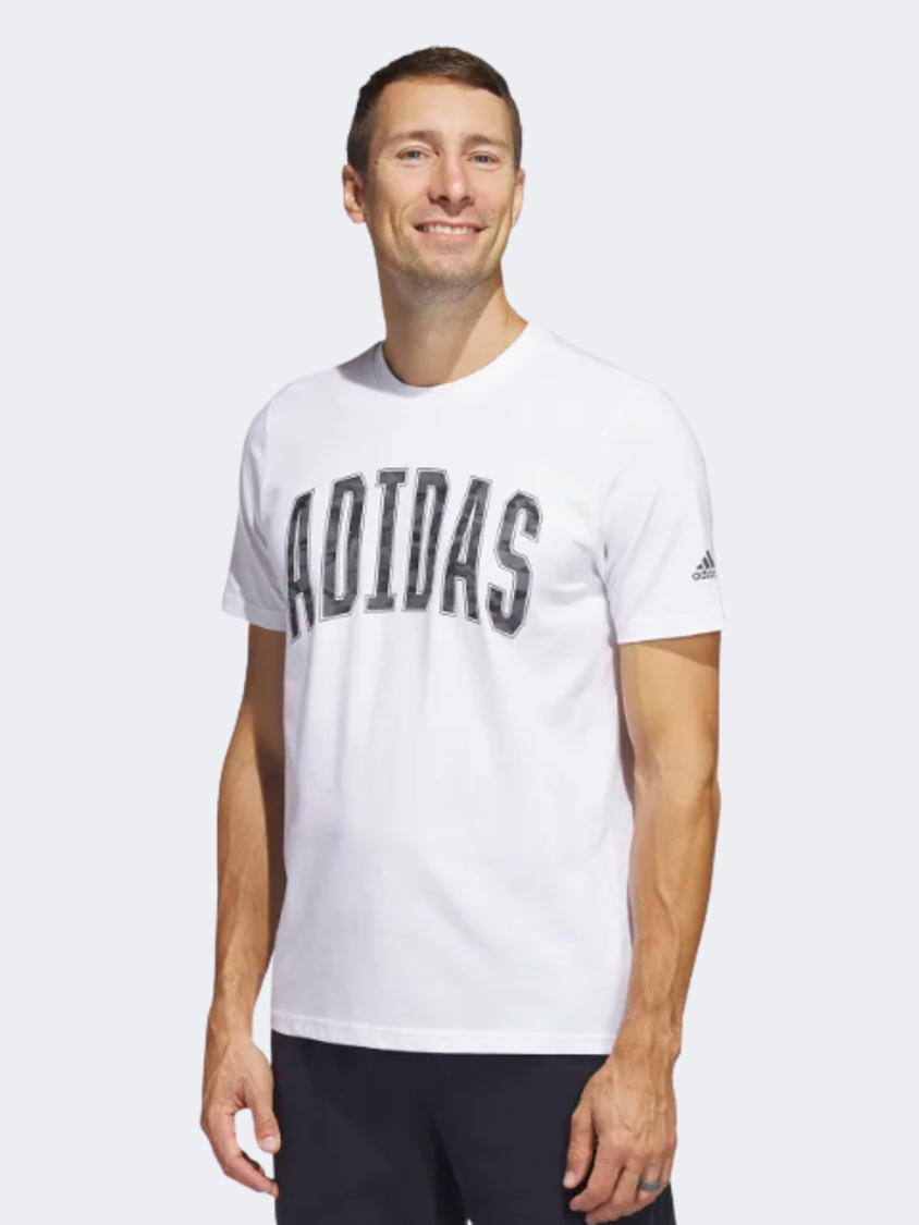 Adidas Camo Men Sportswear T-Shirt White