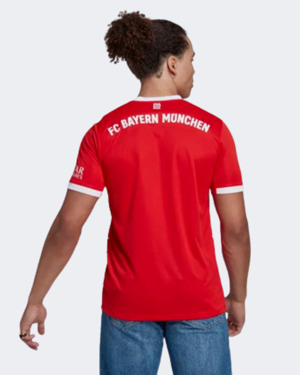 Adidas Fc Bayern 22/23 Home Men Football T-Shirt Red/White H39900