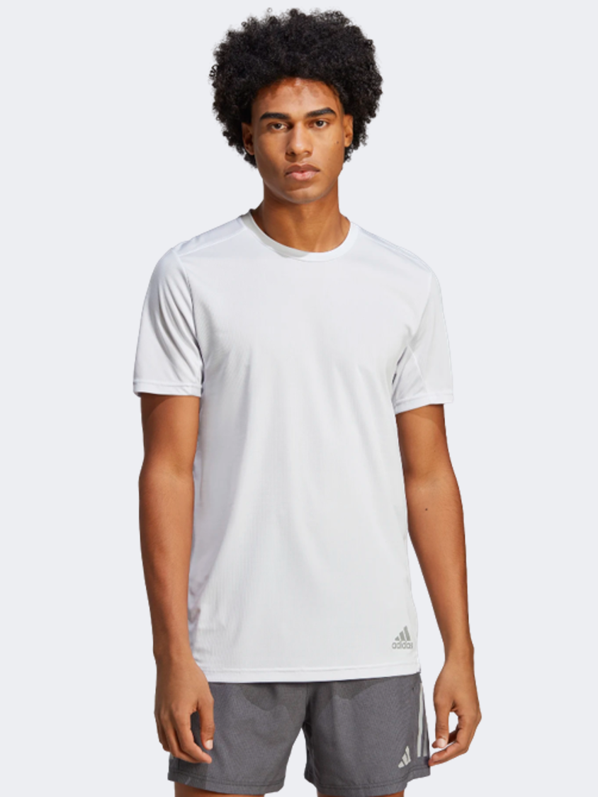 Adidas Run It Men Running T-Shirt Dash Grey
