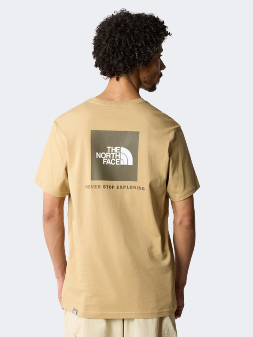 The North Face Redbox Men Lifestyle T-Shirt Khaki Stone