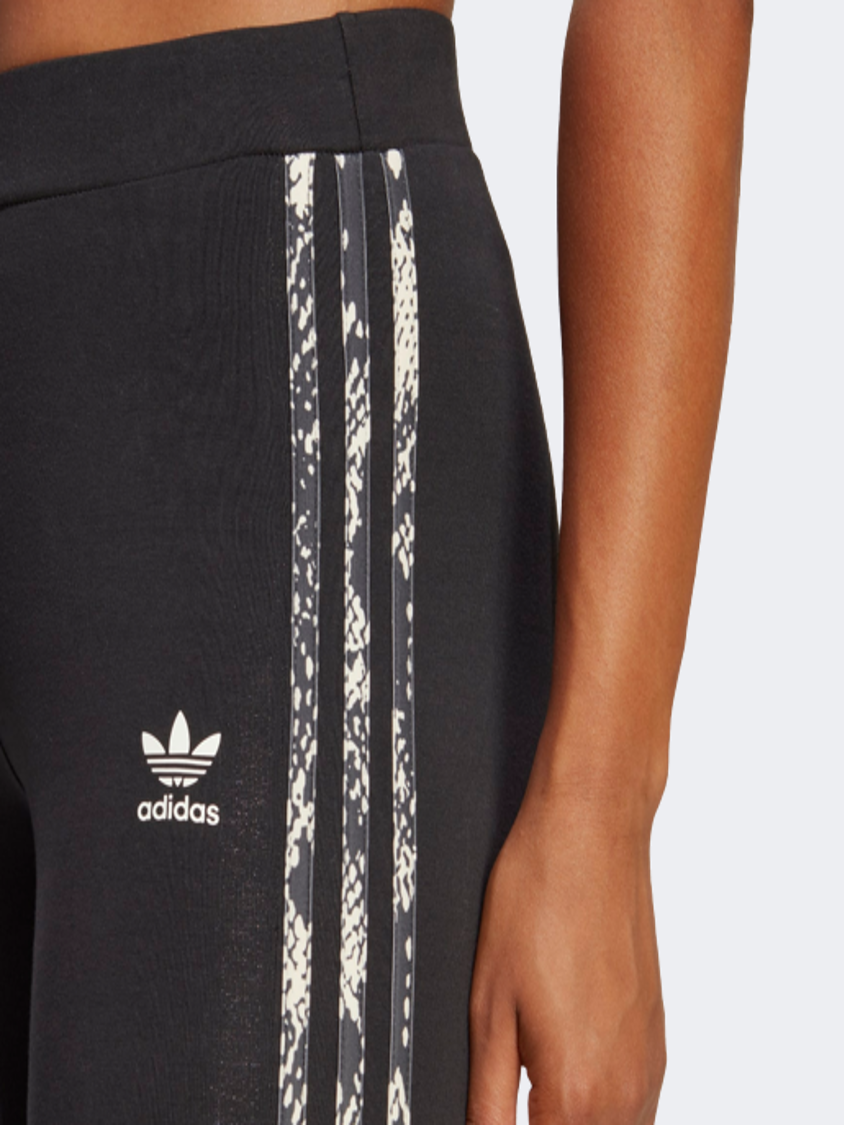 Adidas 3-Stripes Print Women Original Tight Black