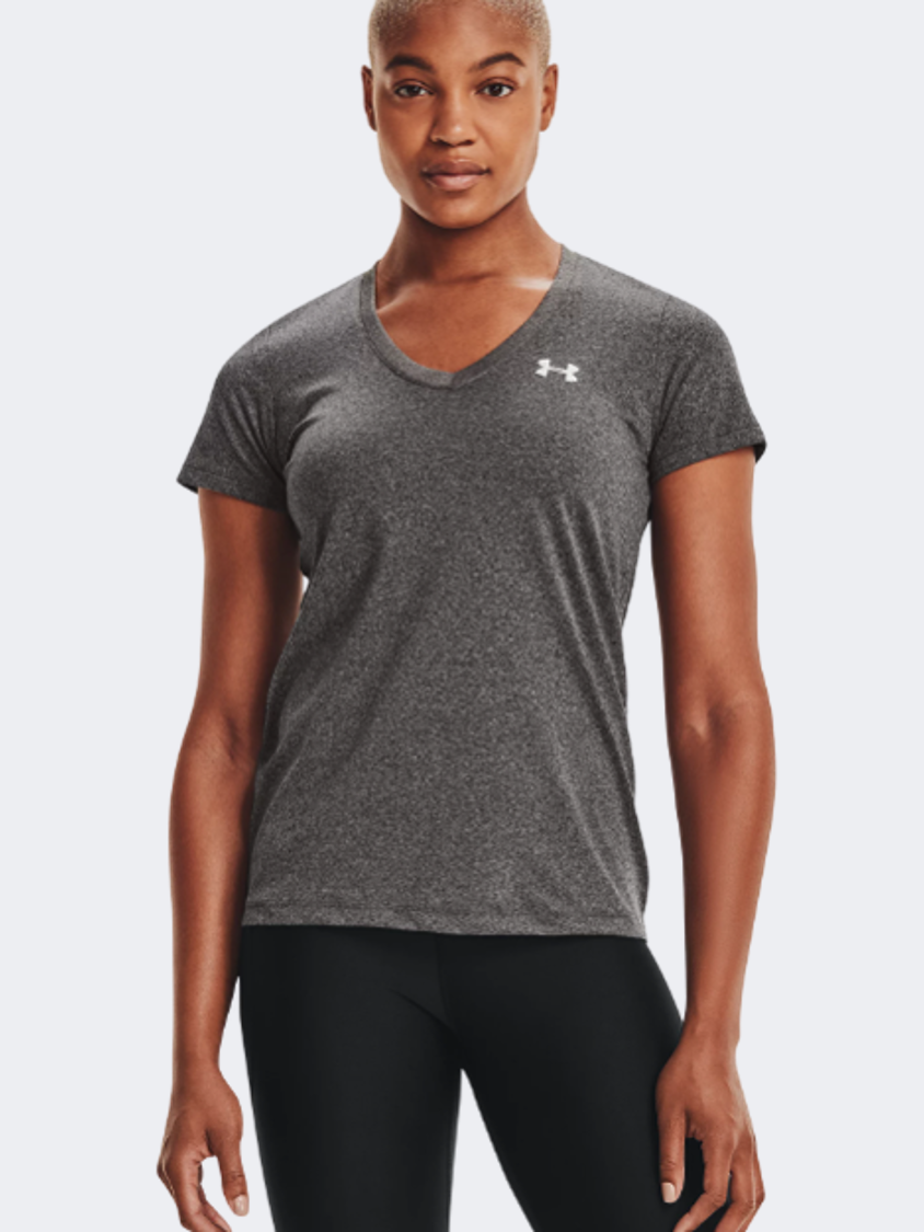 Under Armour Tech™ V-Neck Women Training T-Shirt Carbon Heather