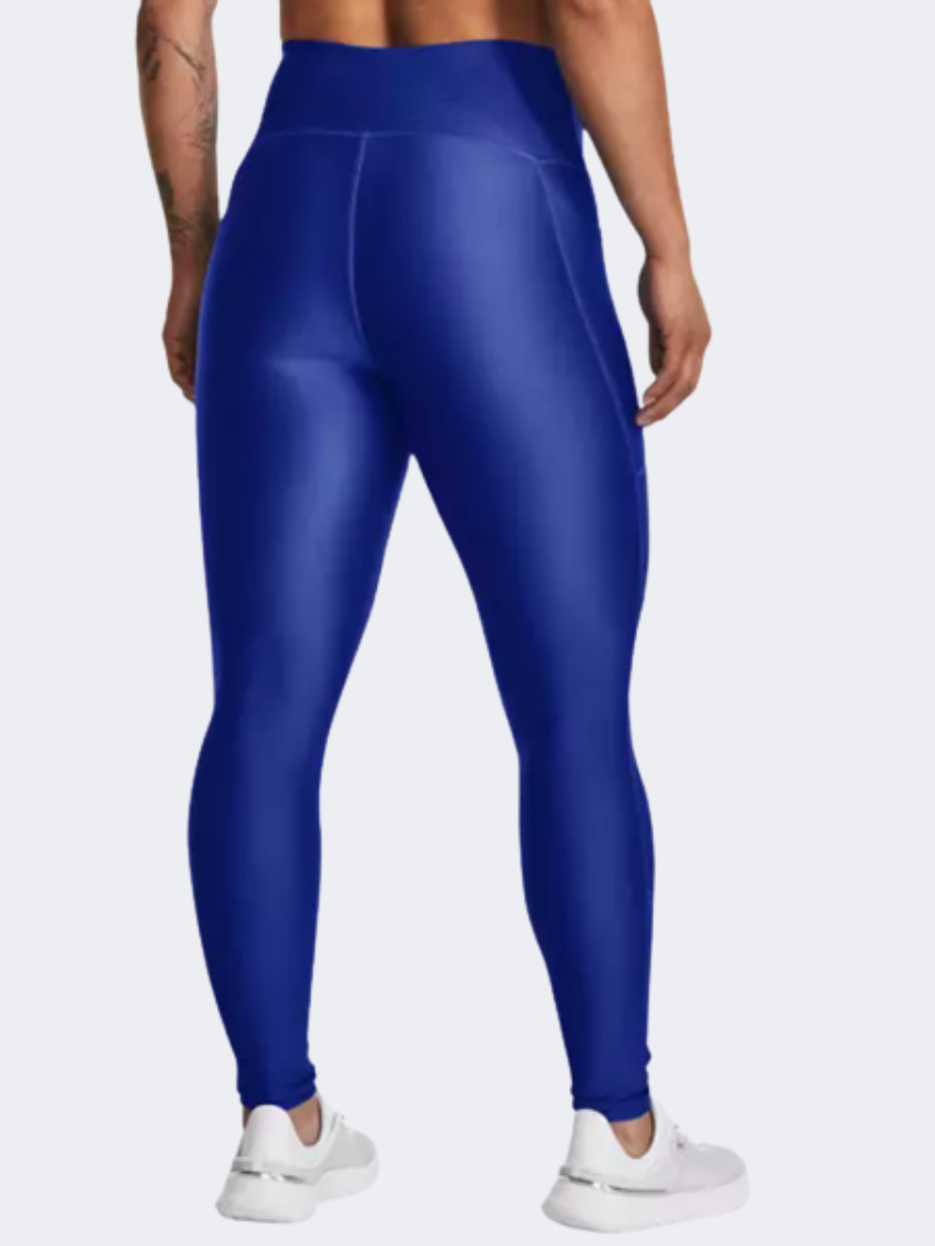 Under Armour Heatgear حزام خصر غير قابل للانزلاق ضيق تدريب نسائي فريق رويال/أسود