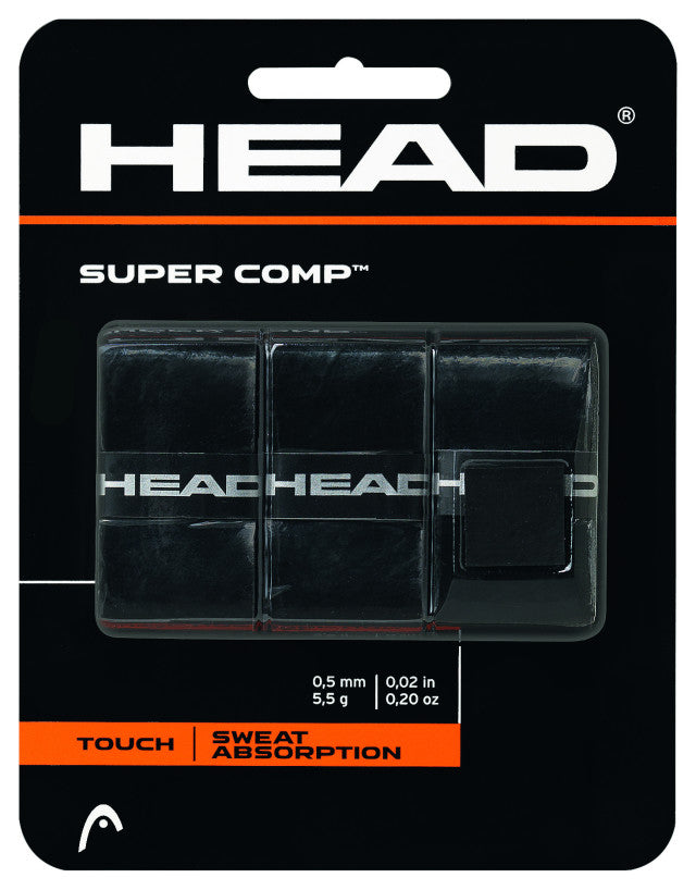 Head Unisex Tennis Super Comp Black Grip