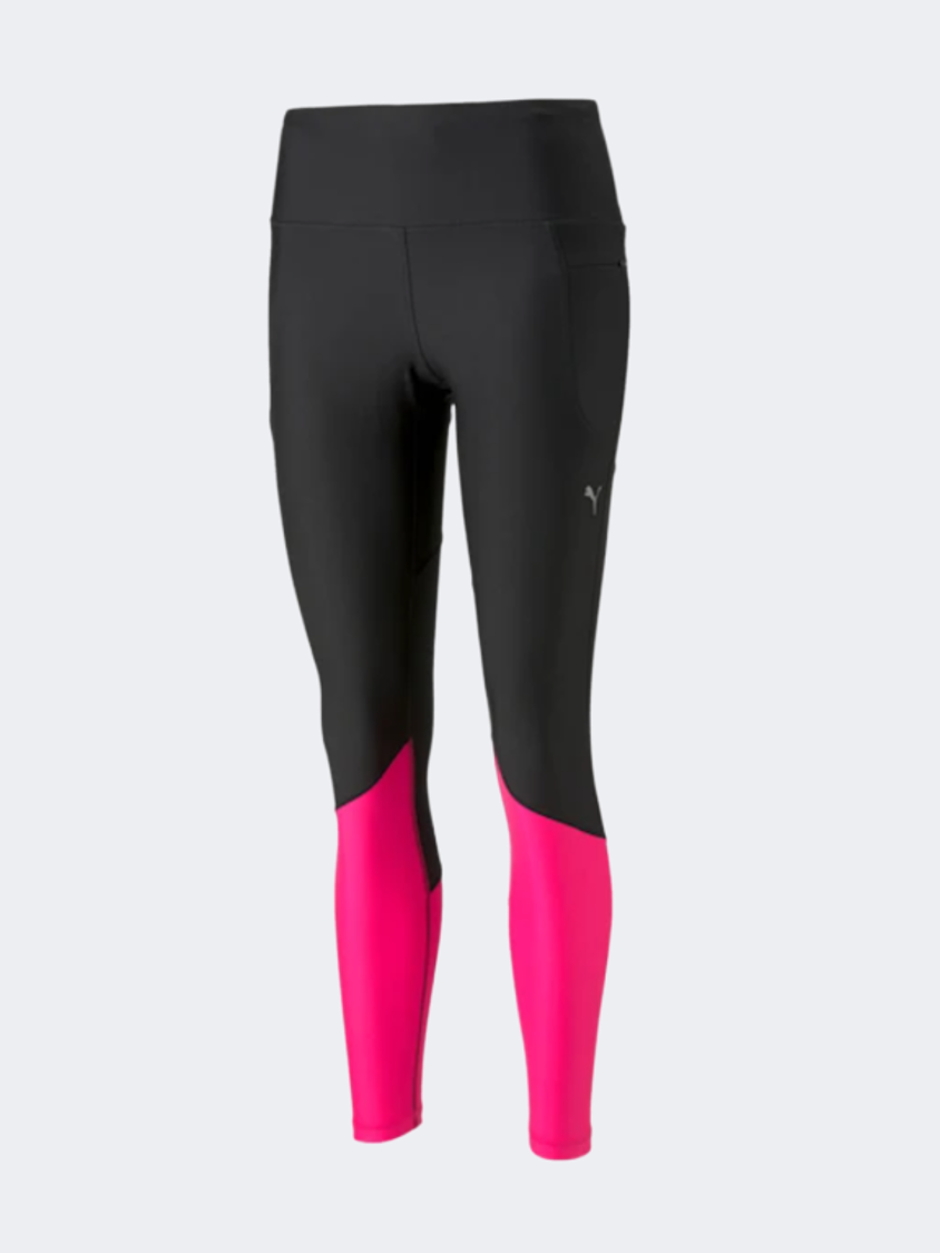 بومة Ultraform ضيق جري نسائي أسود/وردي