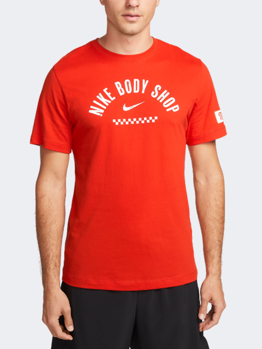 Nike Dri-Fit Body Shop Men Training T-Shirt Red