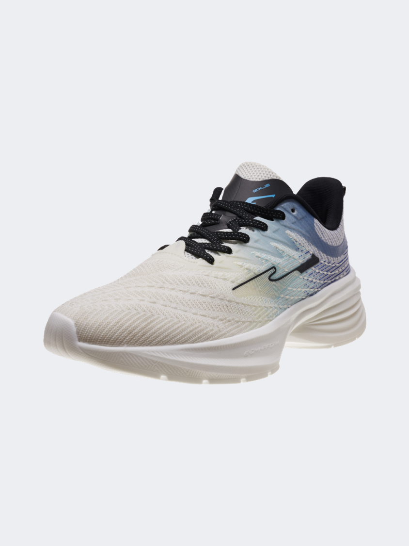 Erke Cushioning Men Running Shoes White/Navy