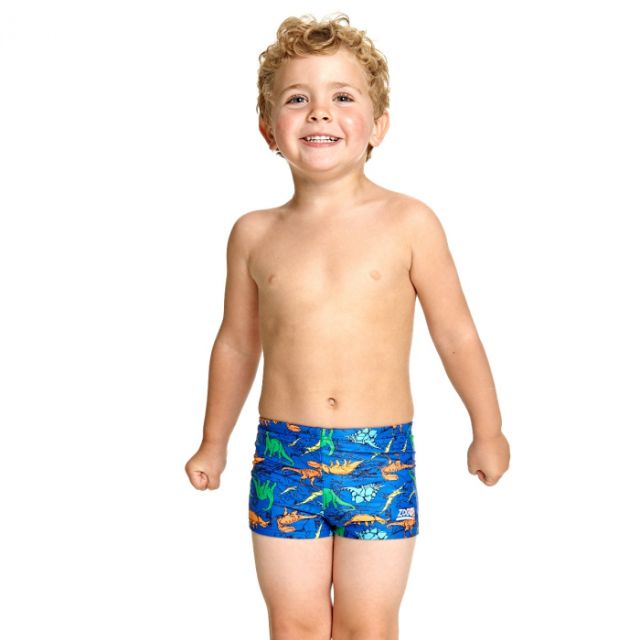 Zoggs Dino Land Hip Racer Boys Swim Swim Tight Blue/Multicolor