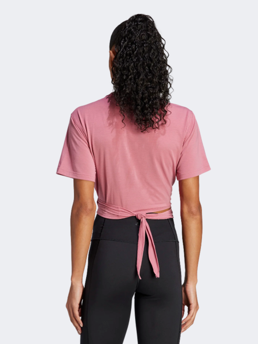 Adidas Yoga Studio Women Training T-Shirt Pink