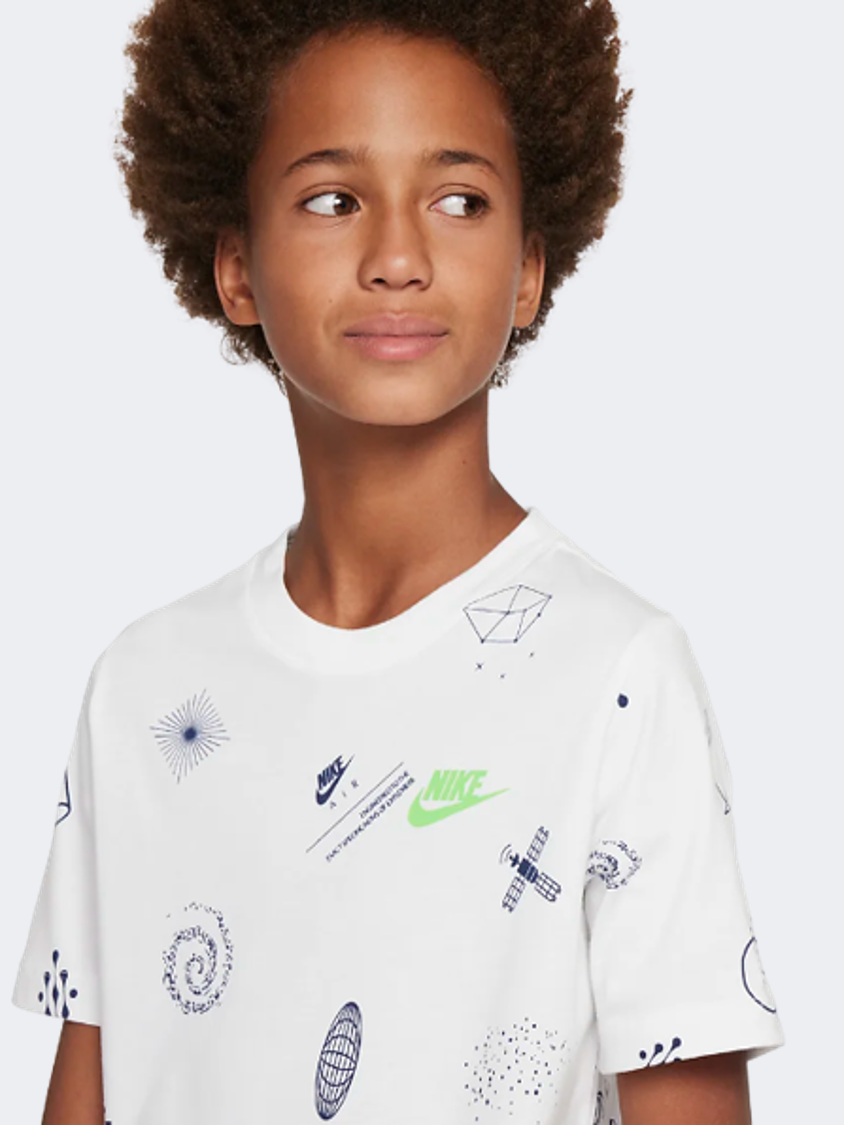 Nike Sportswear Boys Lifestyle T-Shirt White