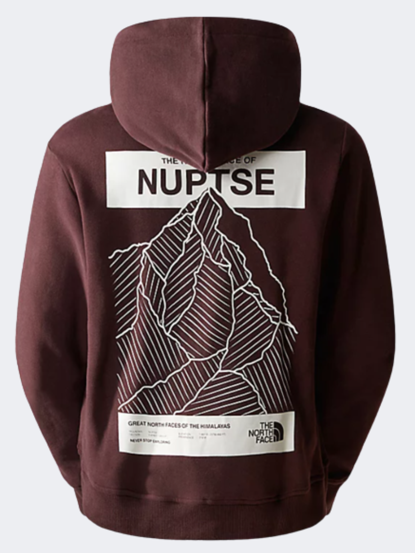 The North Face Nuptse Face Women Lifestyle Hoody Coal Brown