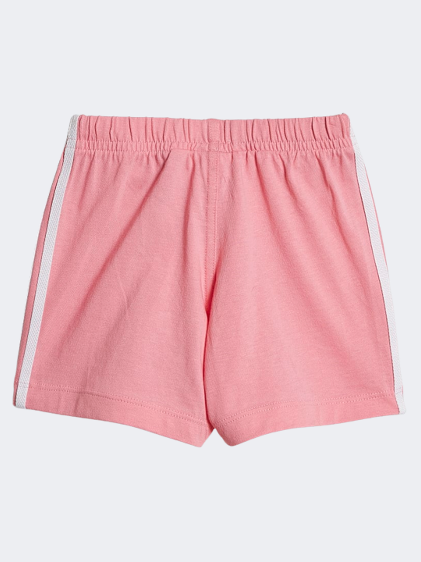 مجموعة Adidas Original للأطفال البنات تريفويل بيضاء/وردية