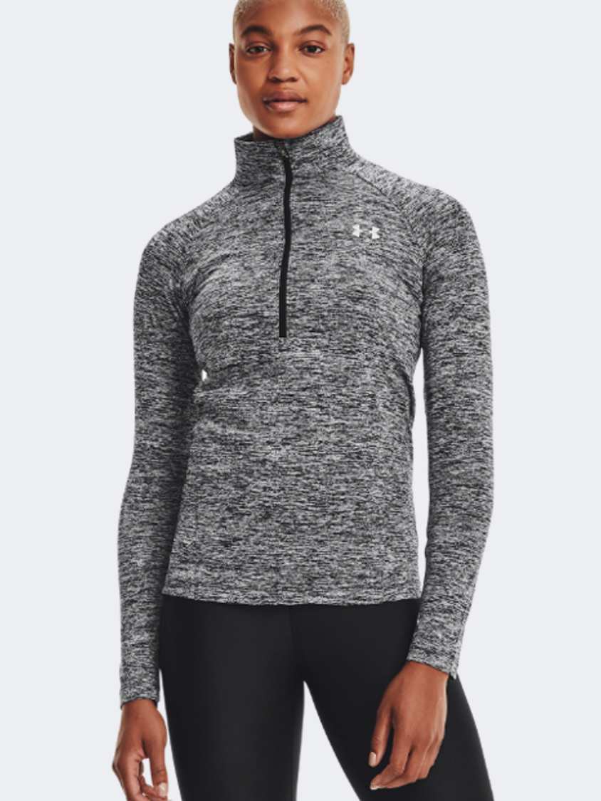 Under Armour Tech™ Twist ½ Zip Women Training Sweatshirt Black/Silver