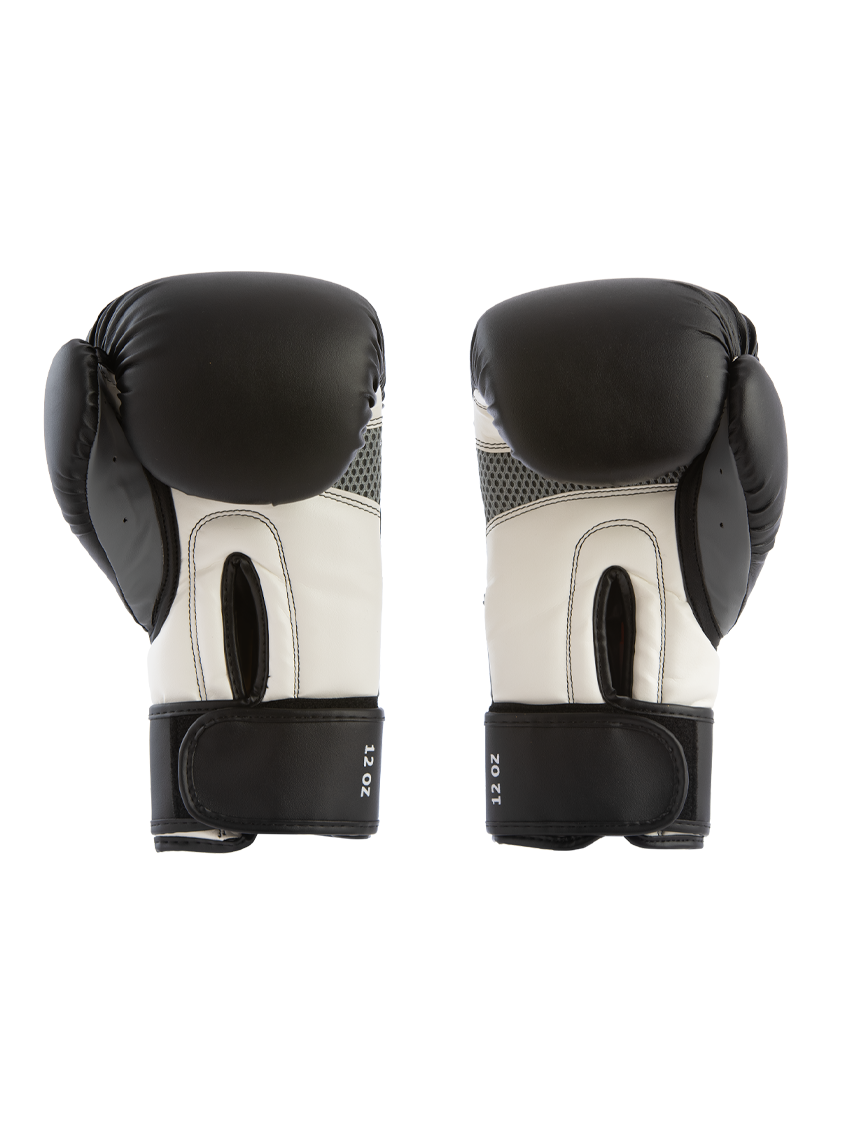 Fitness Factory Boxing Gloves Black/Silver