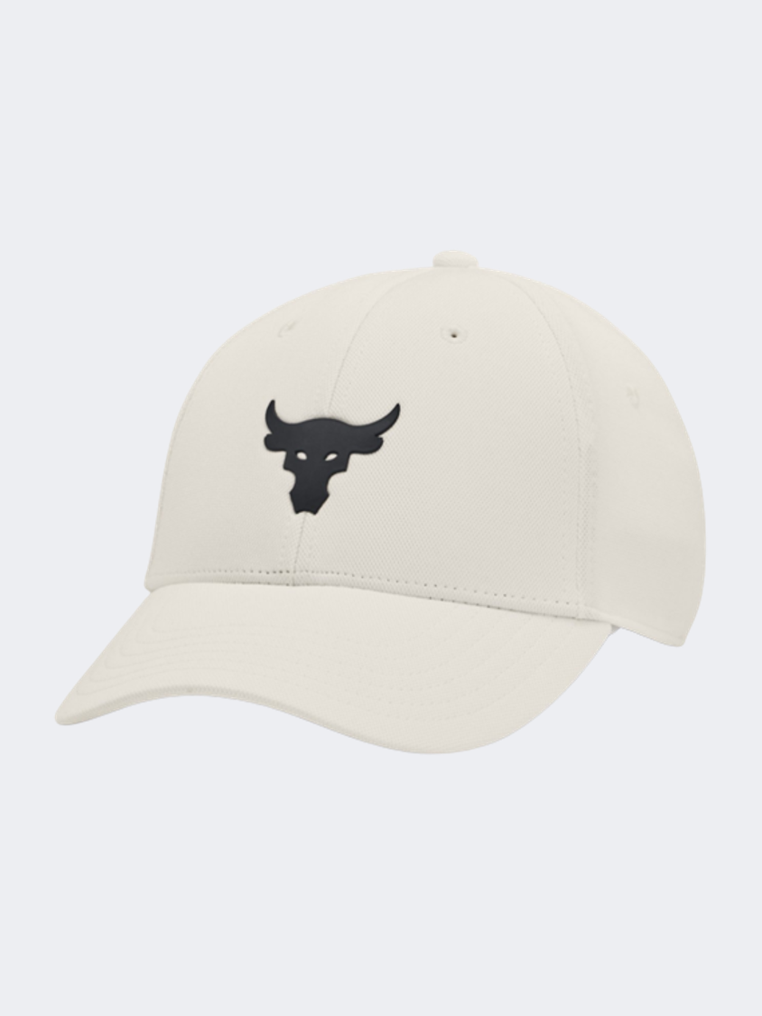 Under Armour Project Rock Snapback Women Training Cap Ivory/Black
