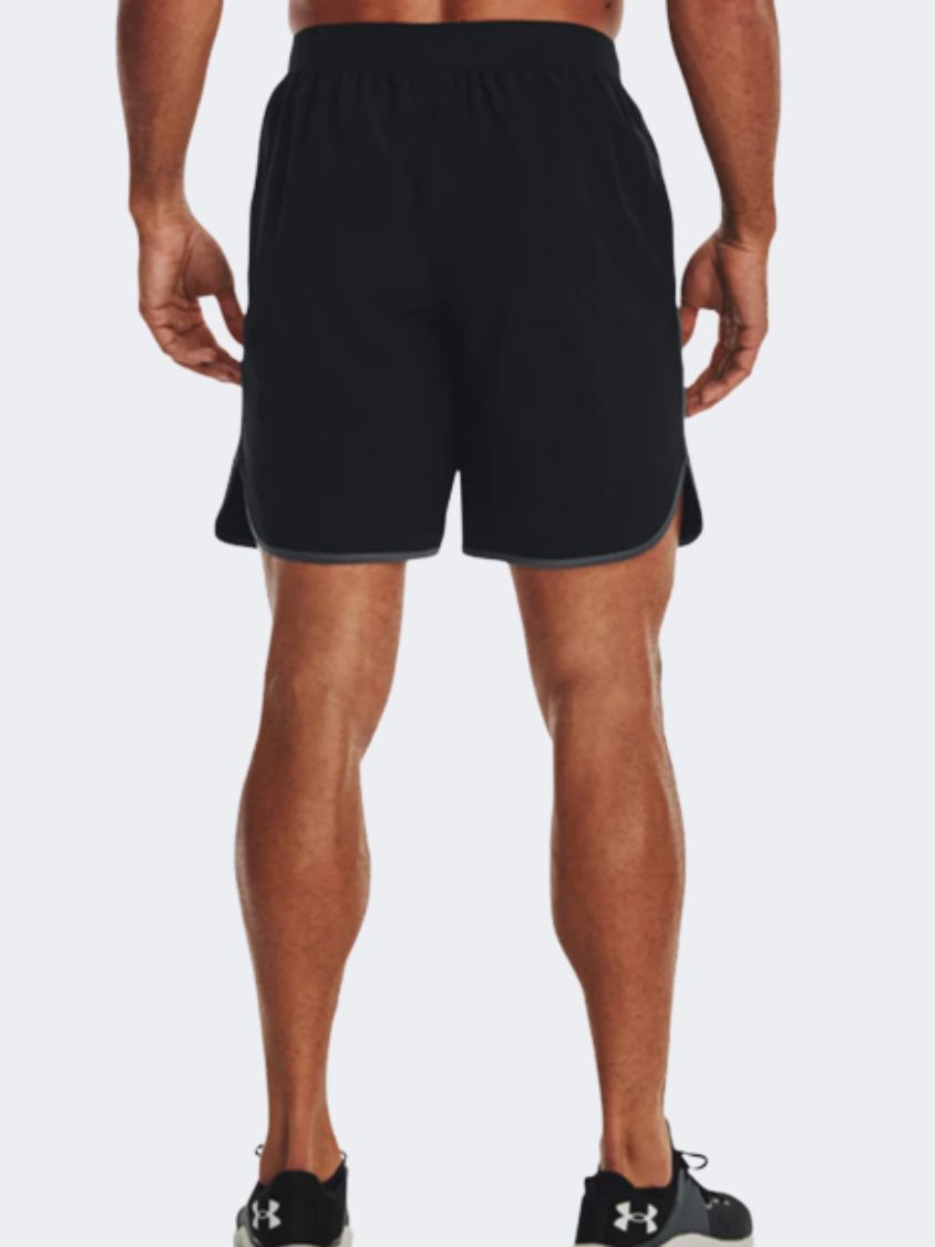 1377026-001 Ua Hiit Woven 8In Shorts Blk Pitch Gry