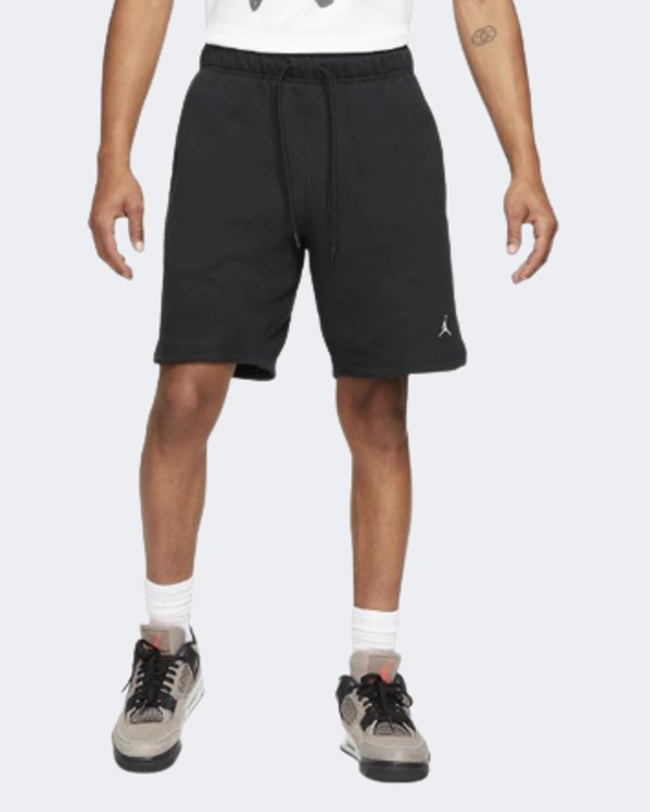 Nike Jordan Essentials Men's Fleece Shorts (Small, Black/White) at