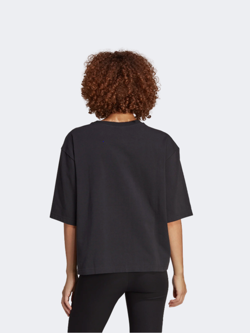 Adidas Originals Houndstooth Trefoil Women Original T-Shirt Black