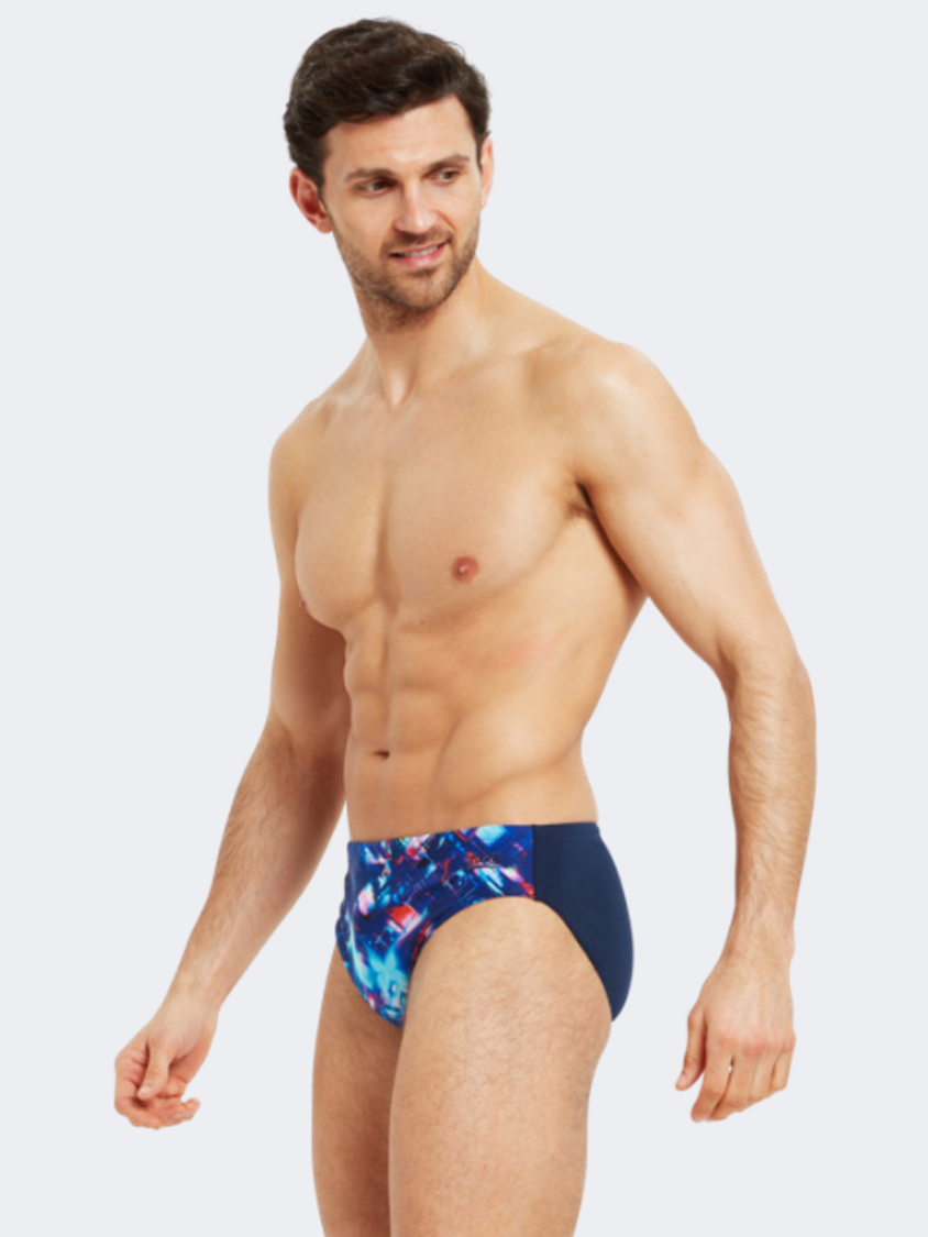 Zoggs Racer Men Swim Slip Blue/Multicolor