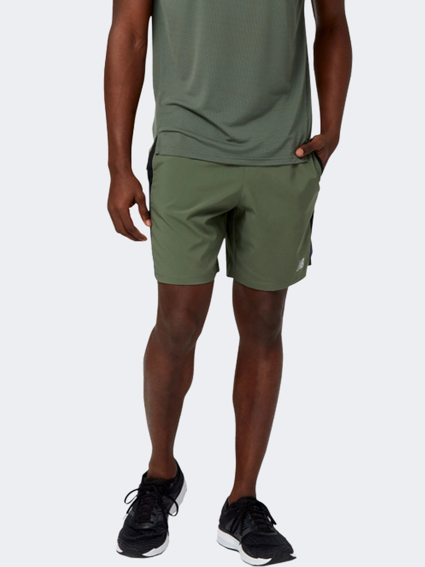 New balance green shorts sales