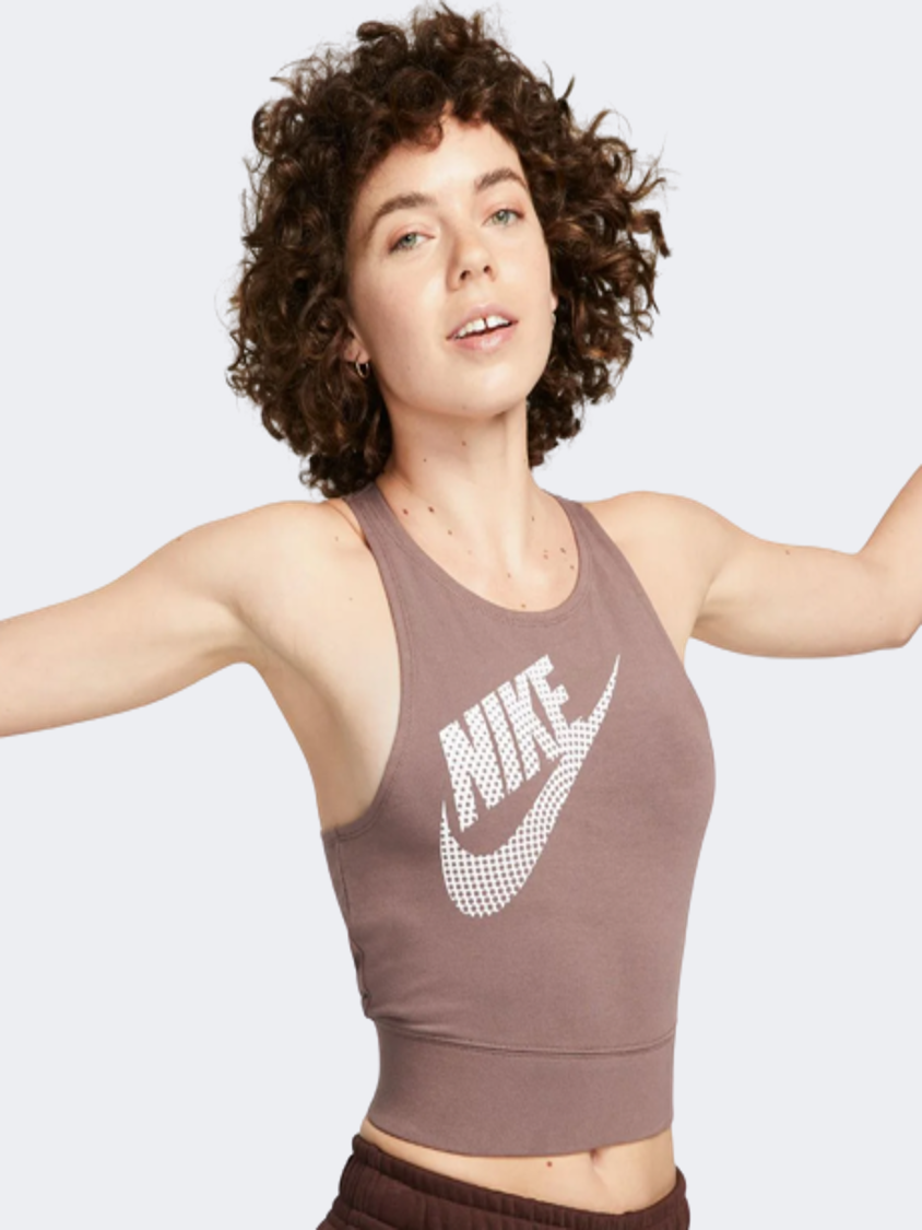 Nike Sportswear Cropped Dance Women Lifestyle Tank Plum Eclipse