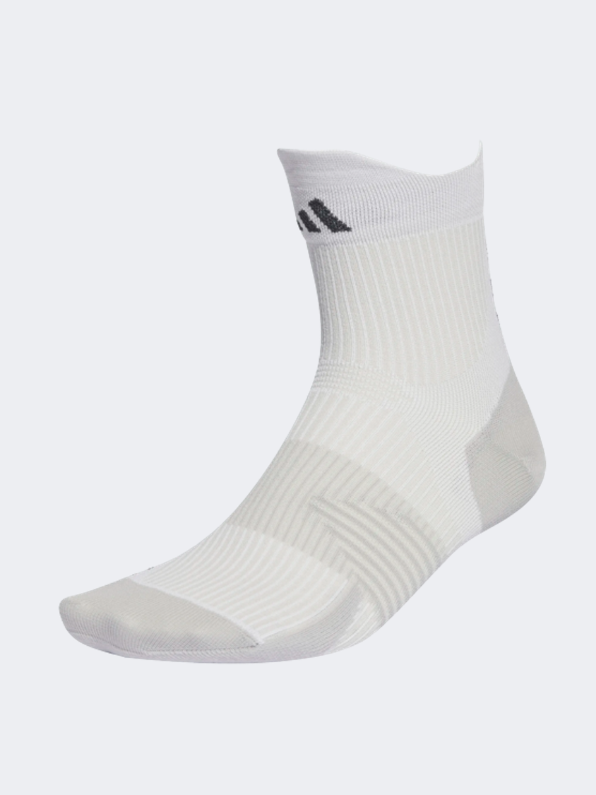 Adidas Adizero Heat.Rdy Unisex Running Sock White