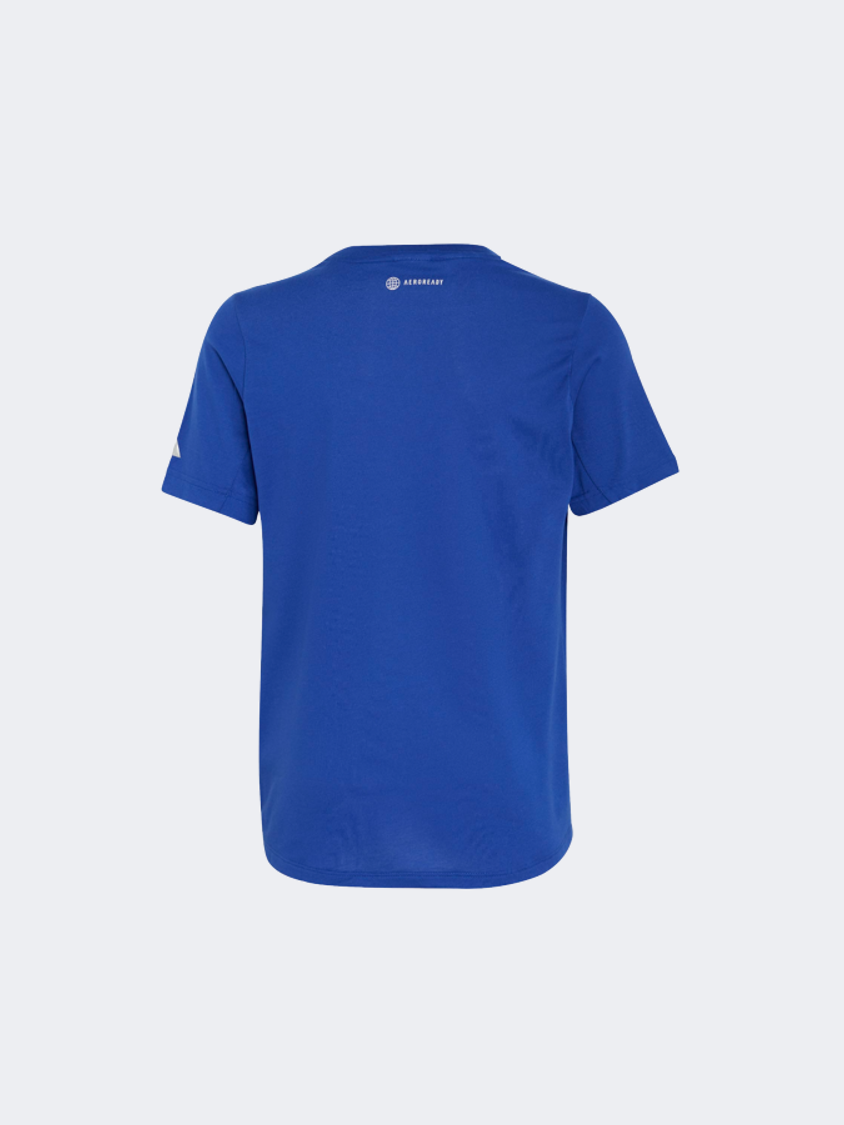 Adidas Aeroready Graphic Boys Training T-Shirt Lucid Blue
