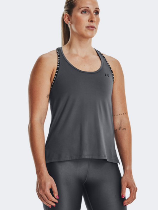Under Armour Knockout Women Training Tank Pitch Grey