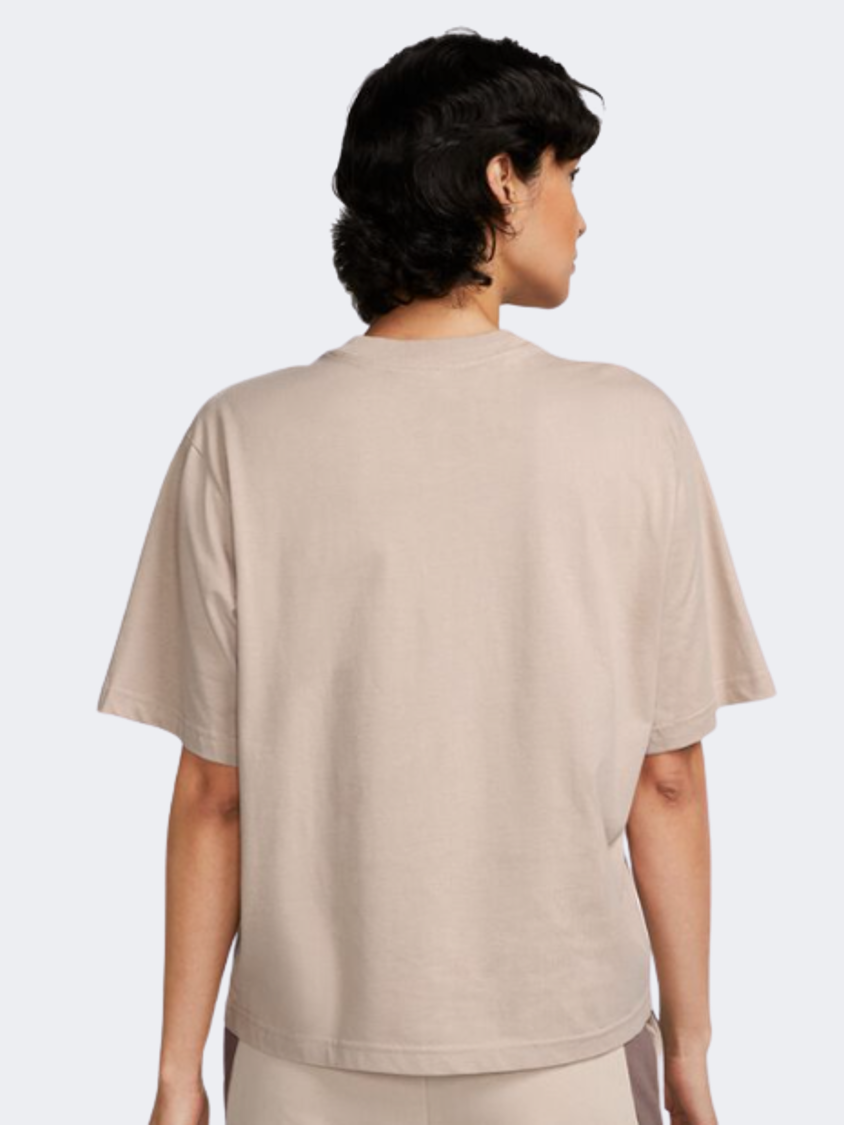 Fb8191-272 W Nsw Tee Oc 3 Boxy SU23 Diffused Taupe