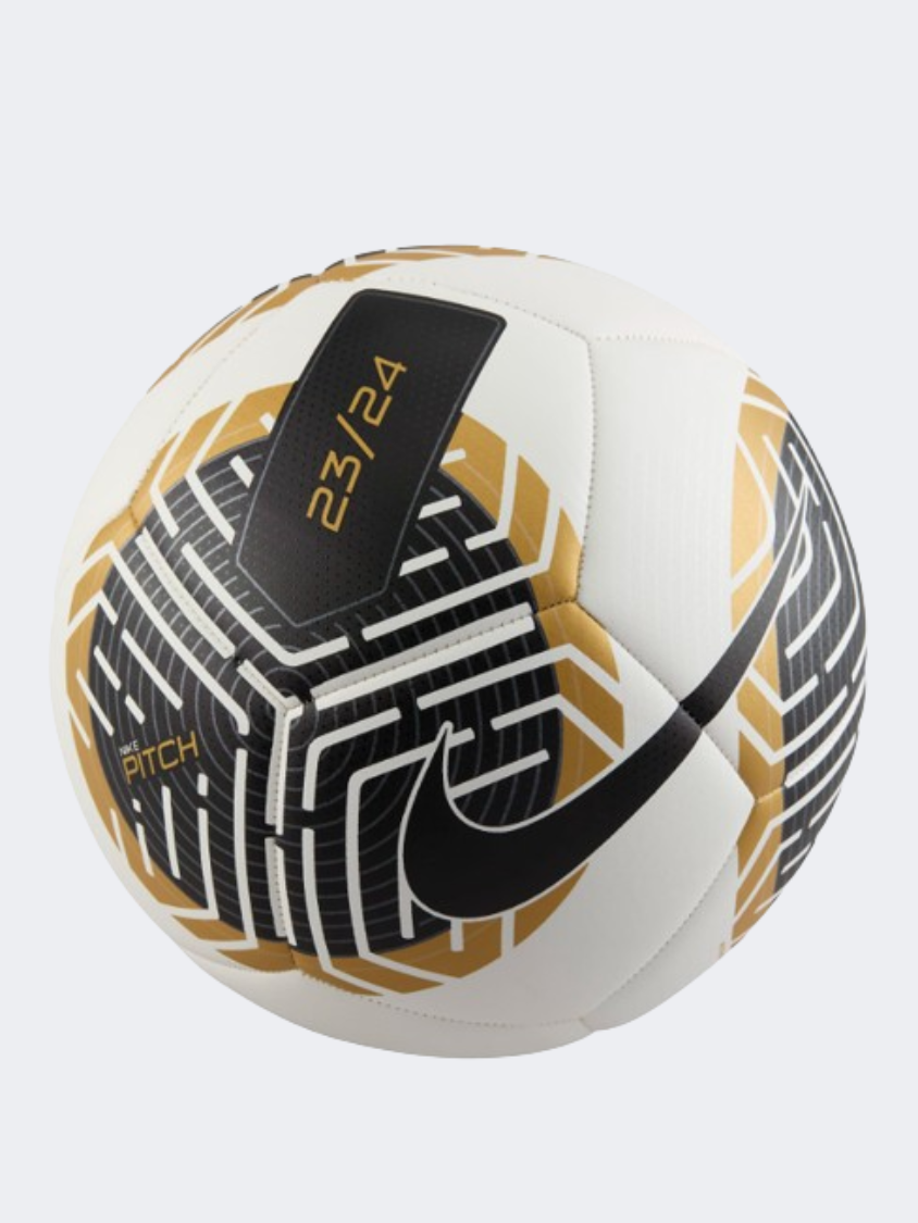 Nike Pitch Men Football Ball White/Black/Gold