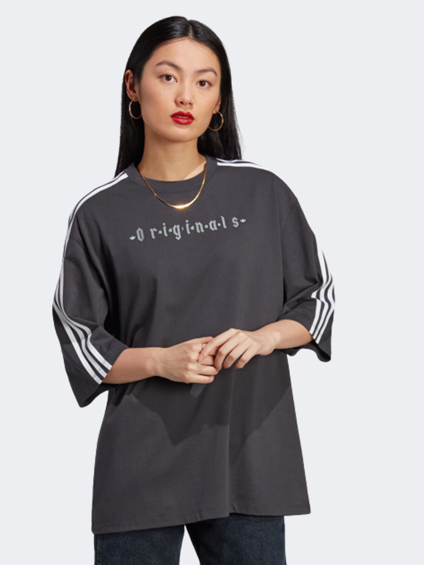 Adidas Oversized Women Original T-Shirt Carbon
