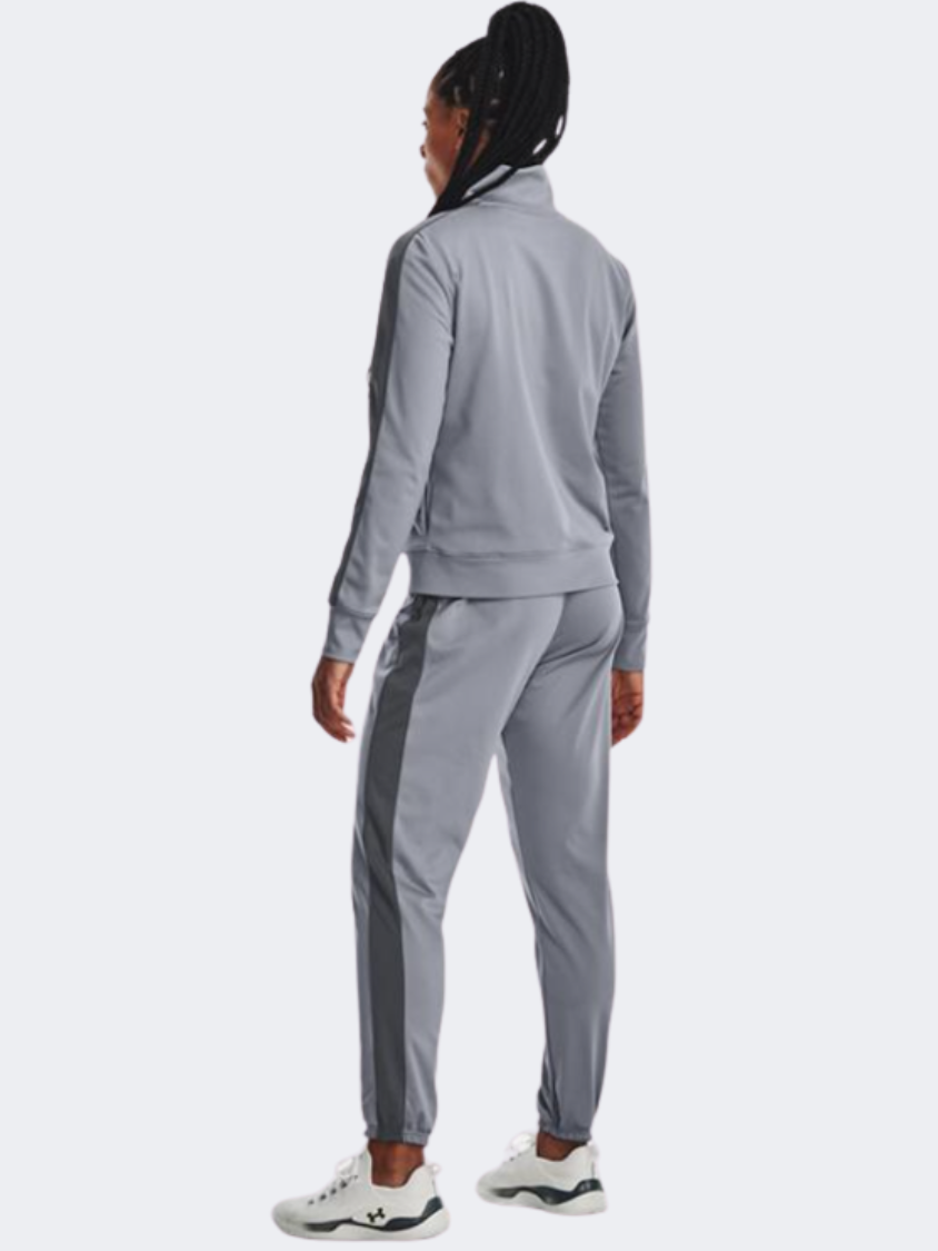 بدلة نمط حياة نسائية Under Armour Tricot باللون ستيل/رمادي بيتش