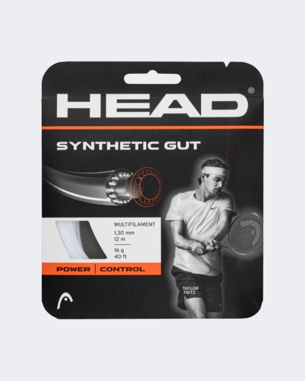 Head Synthetic Gut 17 Tennis Strings White