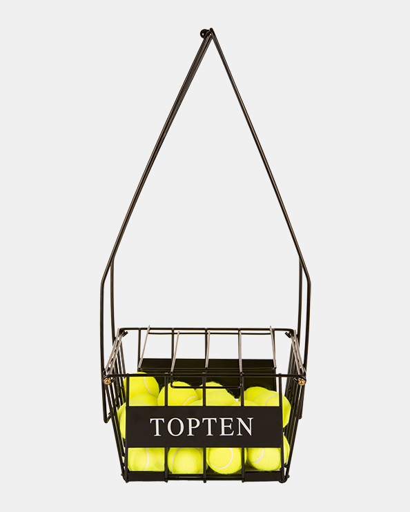Topten Accessories Tennis Ball Basket Black/Yellow Ht-72P