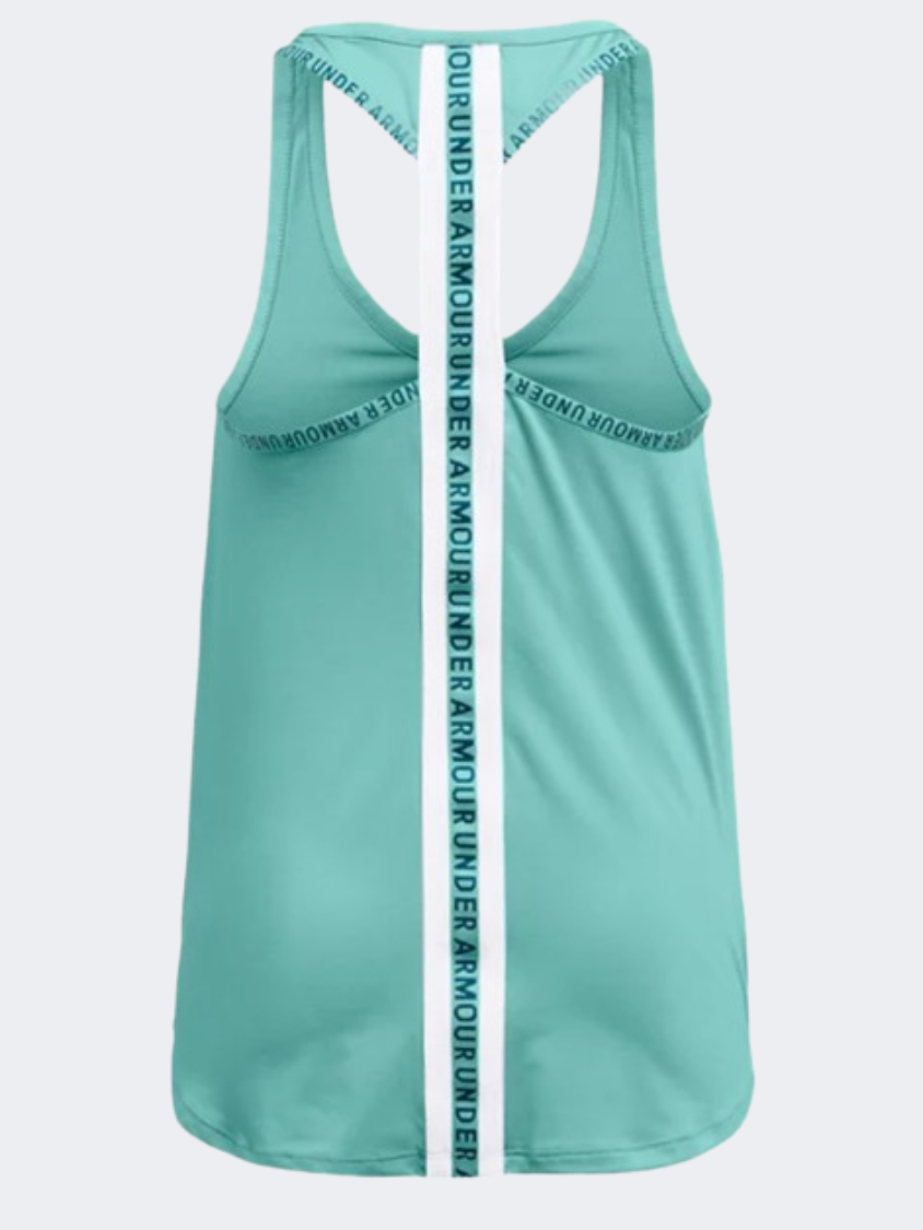 Under Armour Knouckout Girls Training Tank Turquoise/White