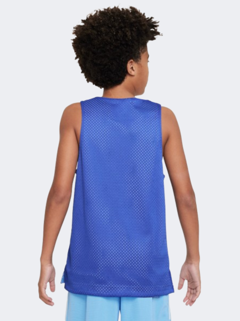 Nike C O B Reversible Boys Basketball Tank Royal/Blue/White