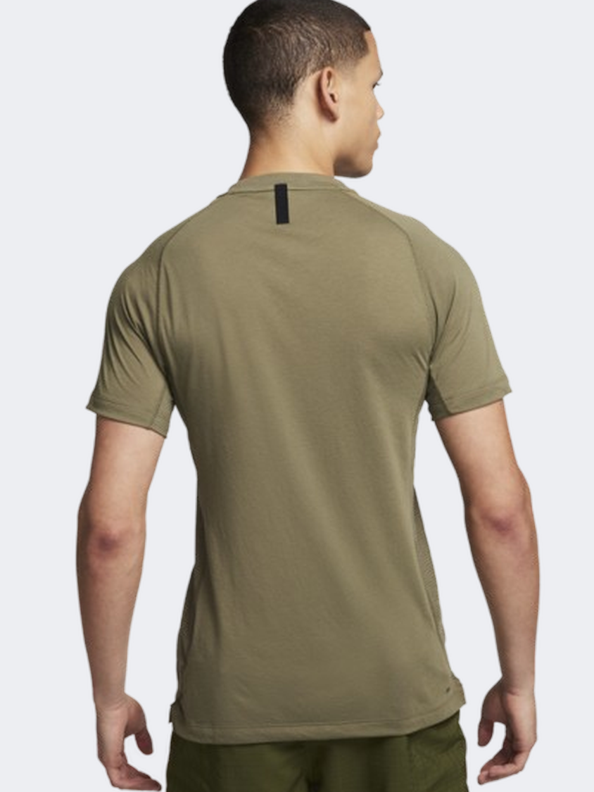 Nike Flex Rep Men Training T-Shirt Medium Olive/Black