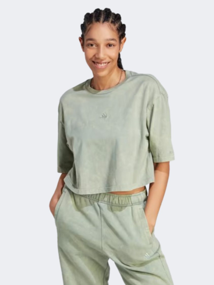 Womens khaki adidas on sale top