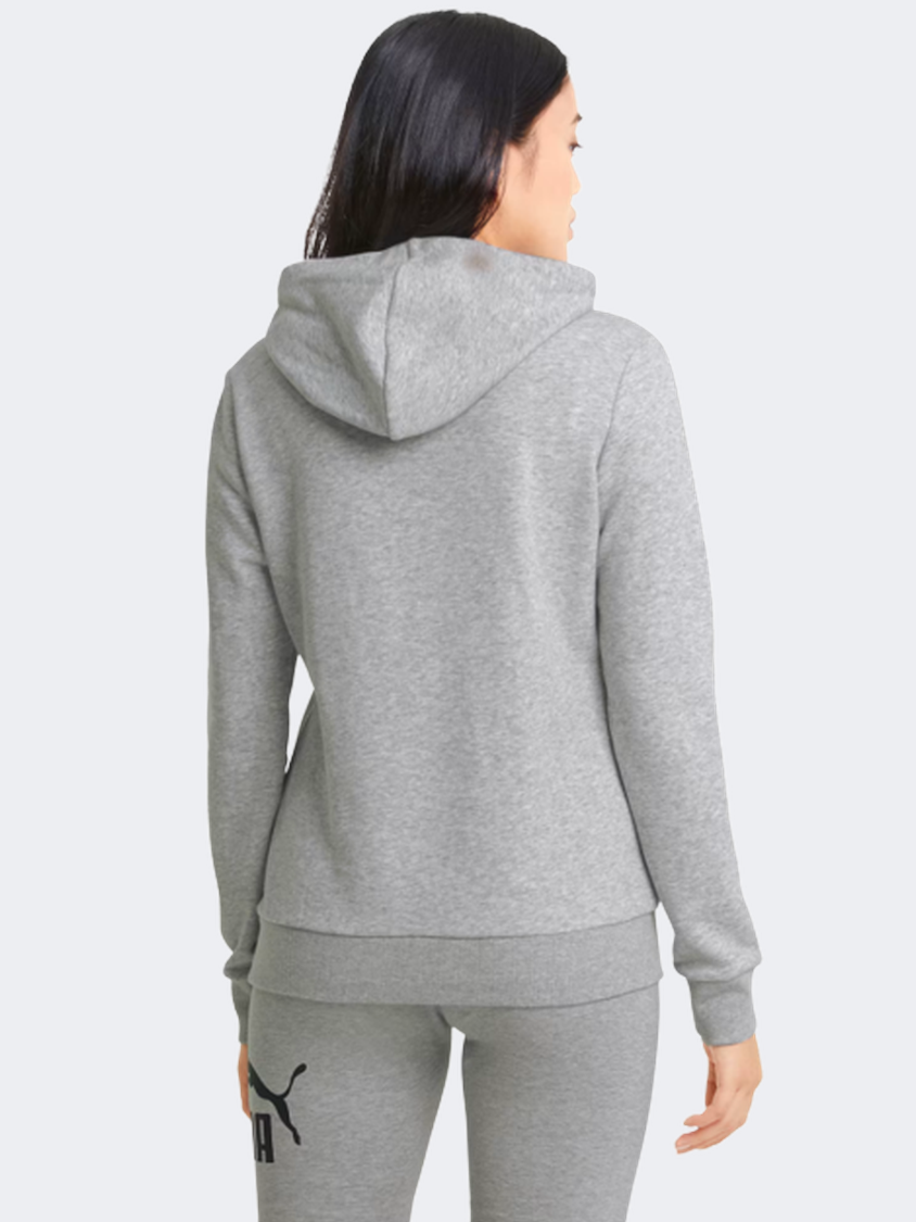Puma Essential Logo Women Lifestyle Hoody Light Grey Heather