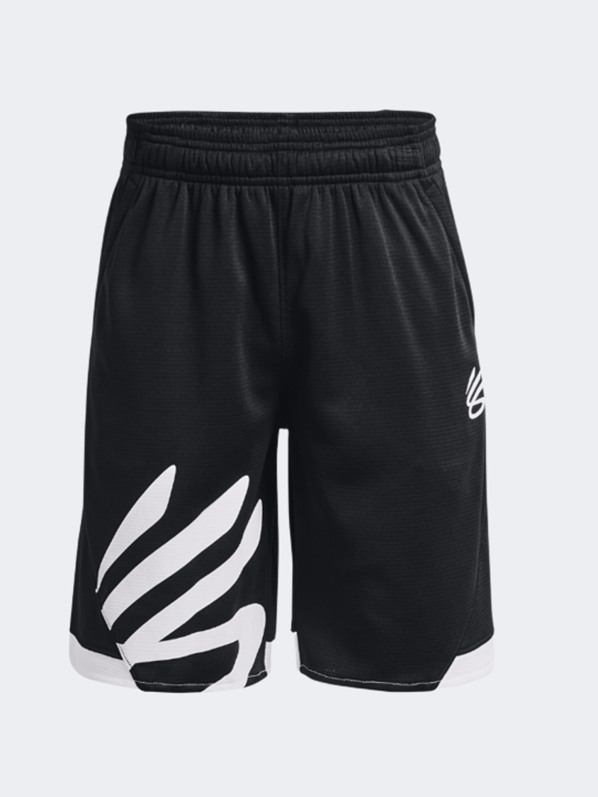 Under Armour Curry Splash Boys Basketball Short Black/White