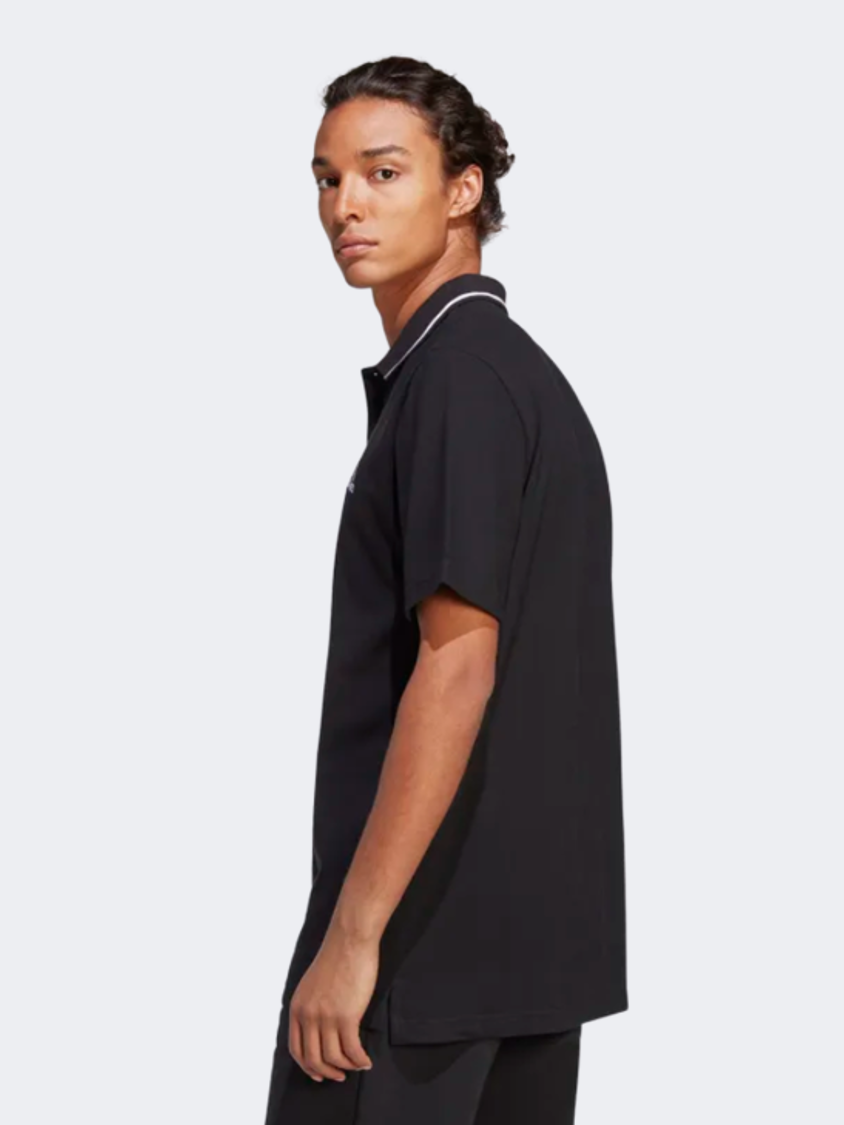 Adidas Essentials Piqué Men Sportswear Polo Short Sleeve Black