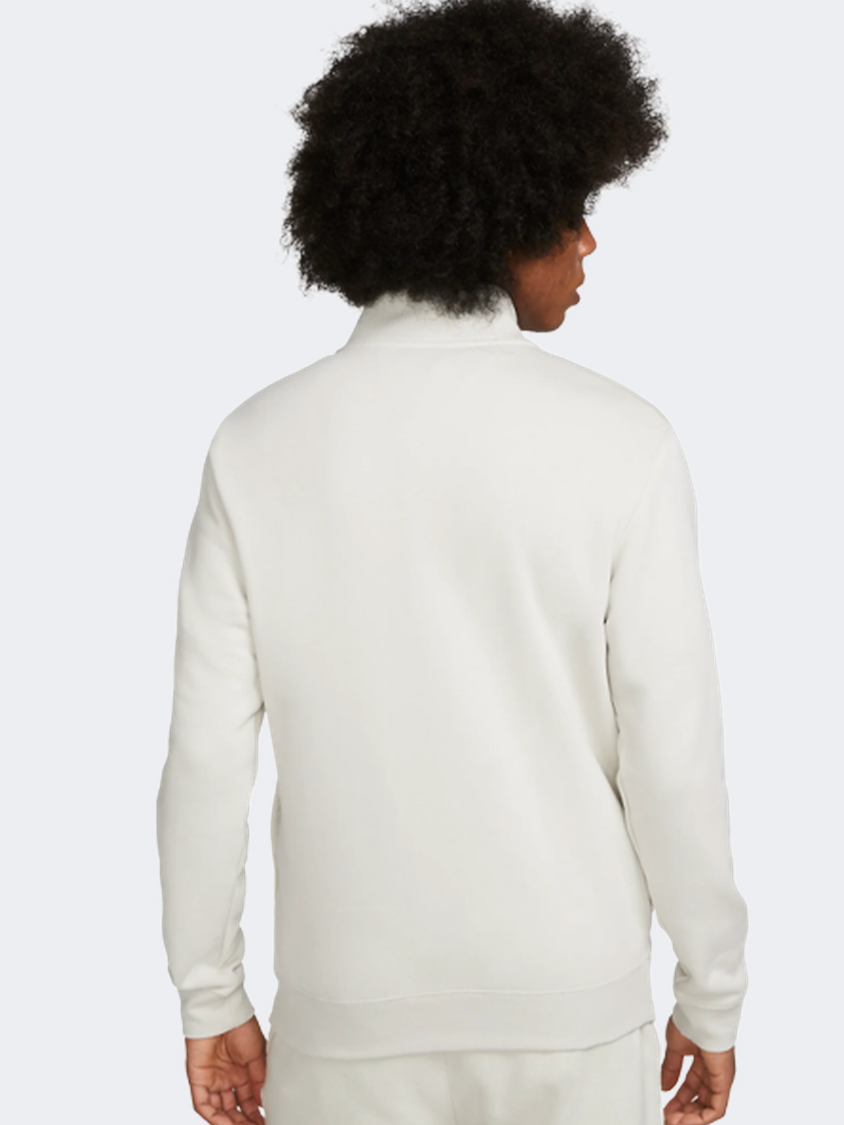 Nike Club  Men Lifestyle Sweatshirt Light Bone/White