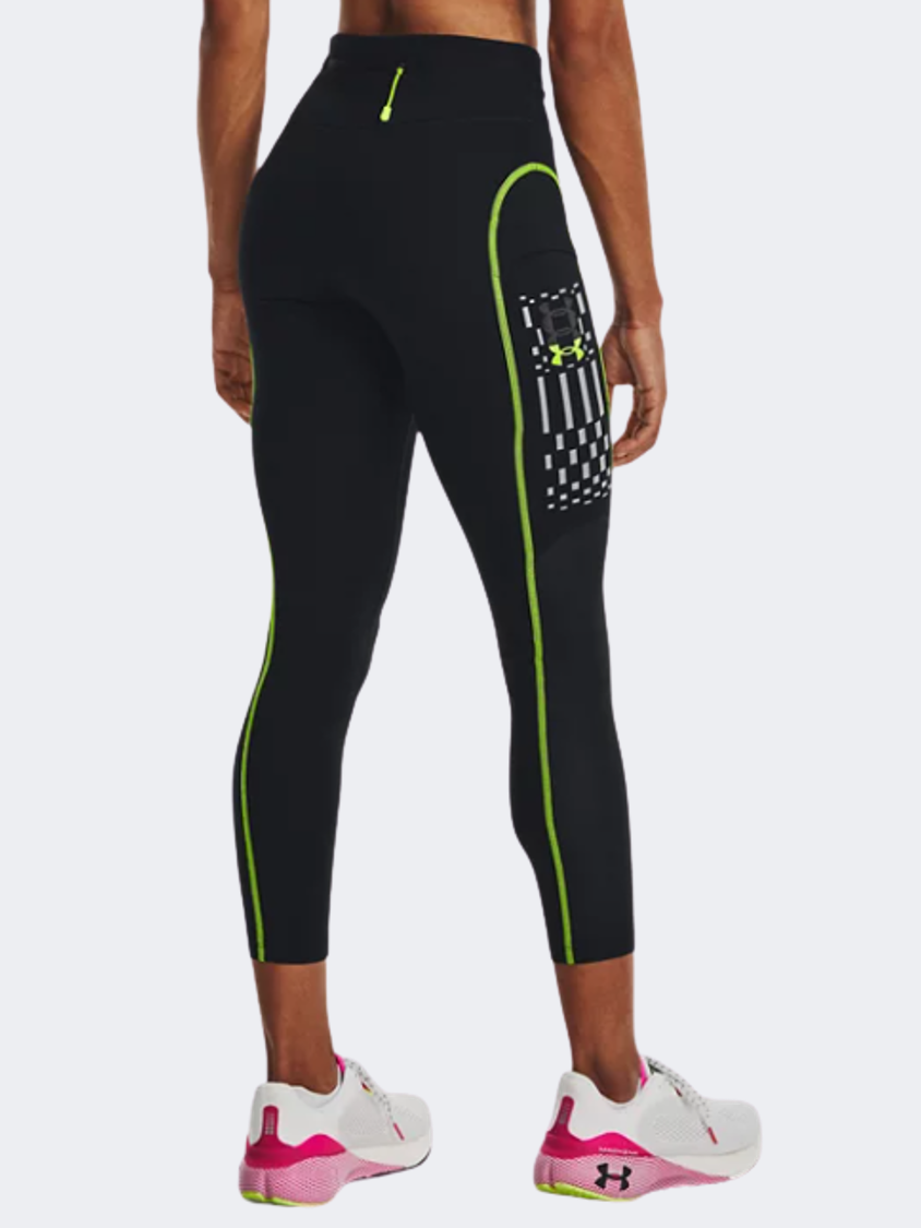Under Armour Run Anywhere Ankle Women Running Tight Black/Lime