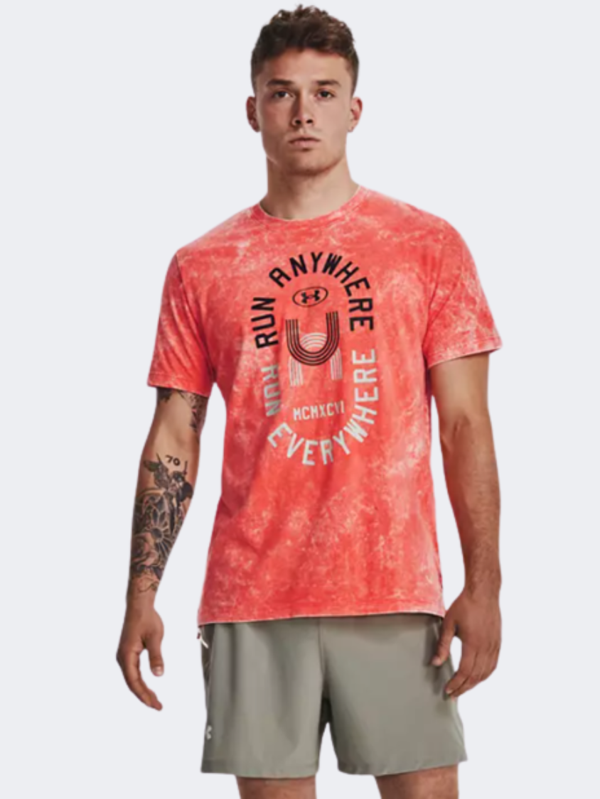Under Armour Run Everywhere Men Running T-Shirt Beta/Reflective